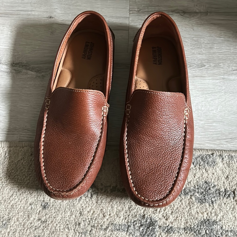 Tan loafers